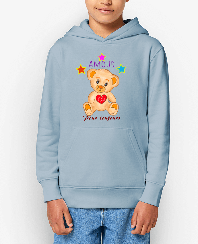 Sweat enfant Petit ourson doudou Par Bief Designs.