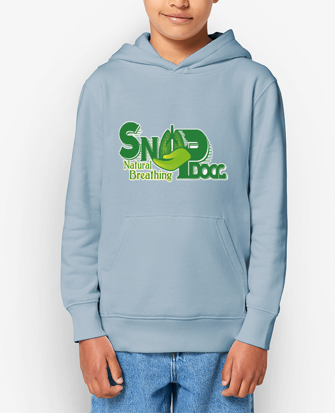 Sweatshirt à capuche écoresponsable enfant Snoopdogg fun Job Par Graphy-Tales