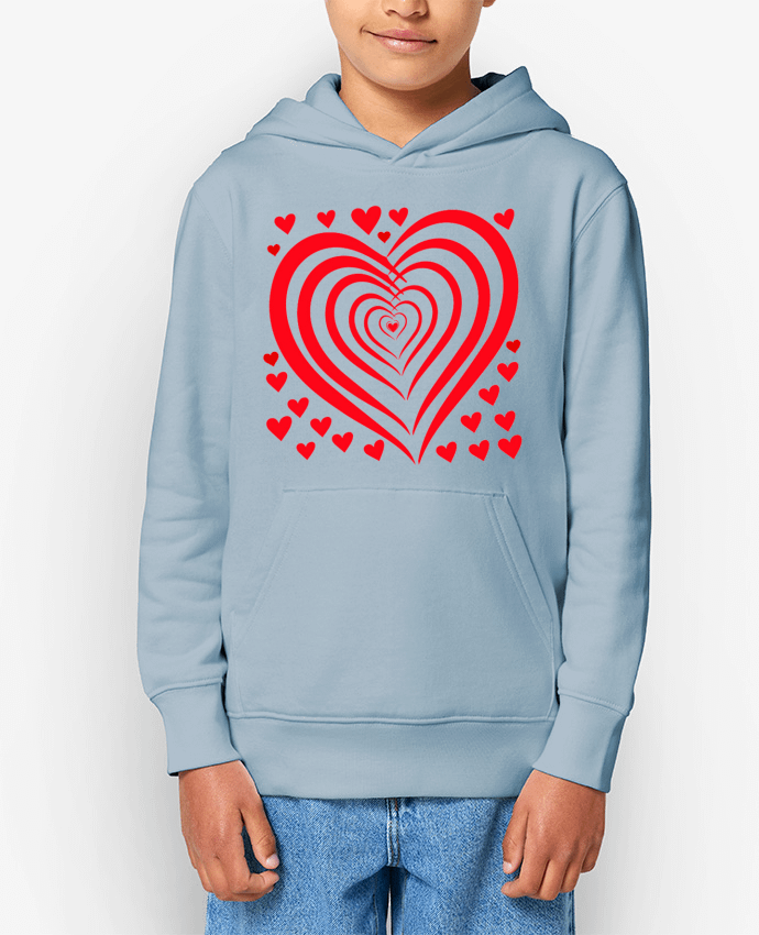 Sweat enfant COEUR ROUGE NAISSANCE BEBE MOTIF SAINT VALENTIN AMOUR Par LIAMRIVIERART