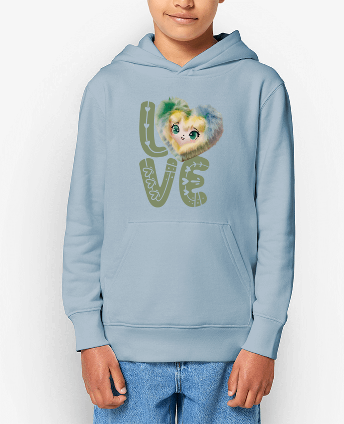 Sweat enfant Love Cute Chibi Heart 03 Par Vamamoi