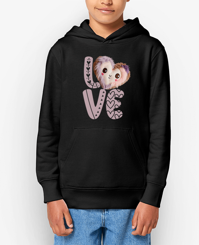 Sweat enfant Love Cute Chibi Heart 02 Par Vamamoi