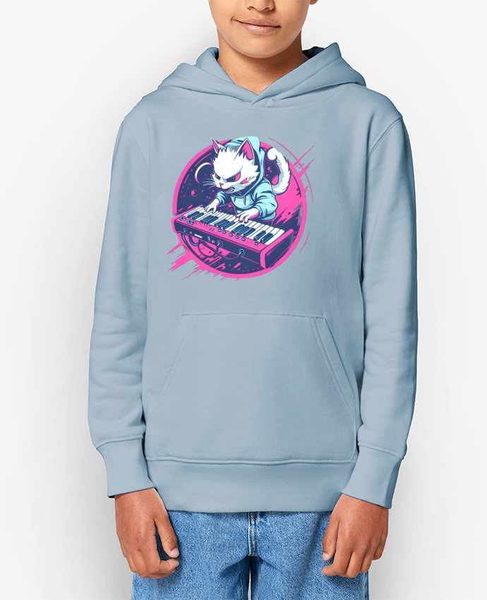 Sweat enfant SYNTH CAT ELECTRO-POP Par PhilK