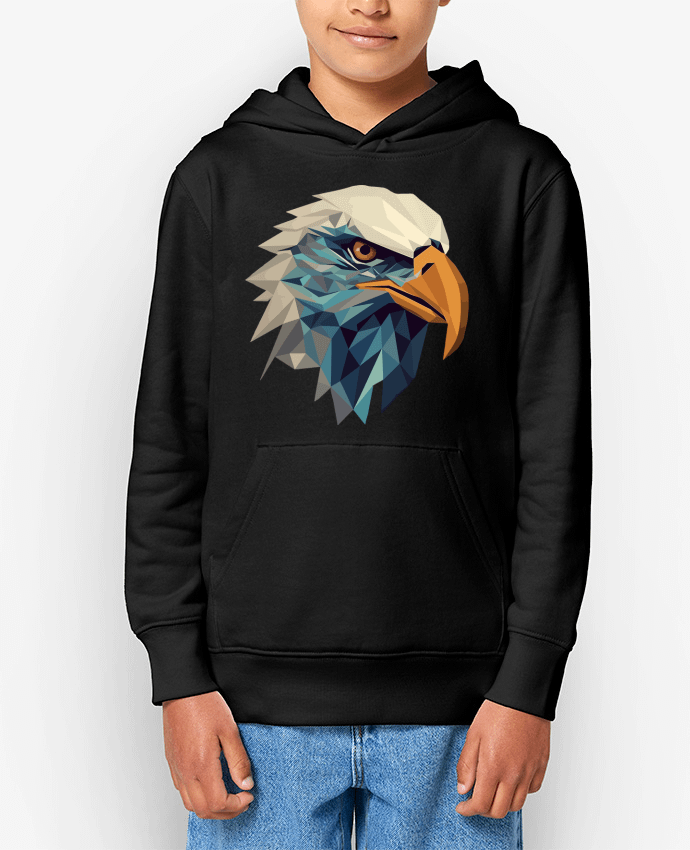 Sweat enfant Aigle stylisé, géométrique Par KronoArt