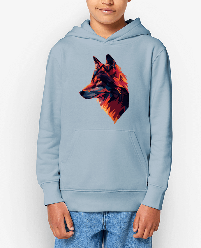 Sweat enfant Illustration de Loup stylisé Par KronoArt