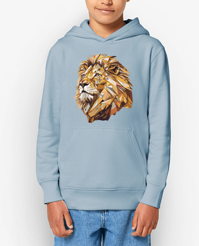 Sweat enfant Lion stylisé, Géométrique Par KronoArt