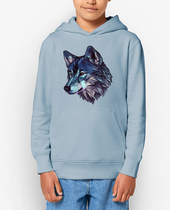 Sweat enfant Loup stylisé, géométrique Par KronoArt
