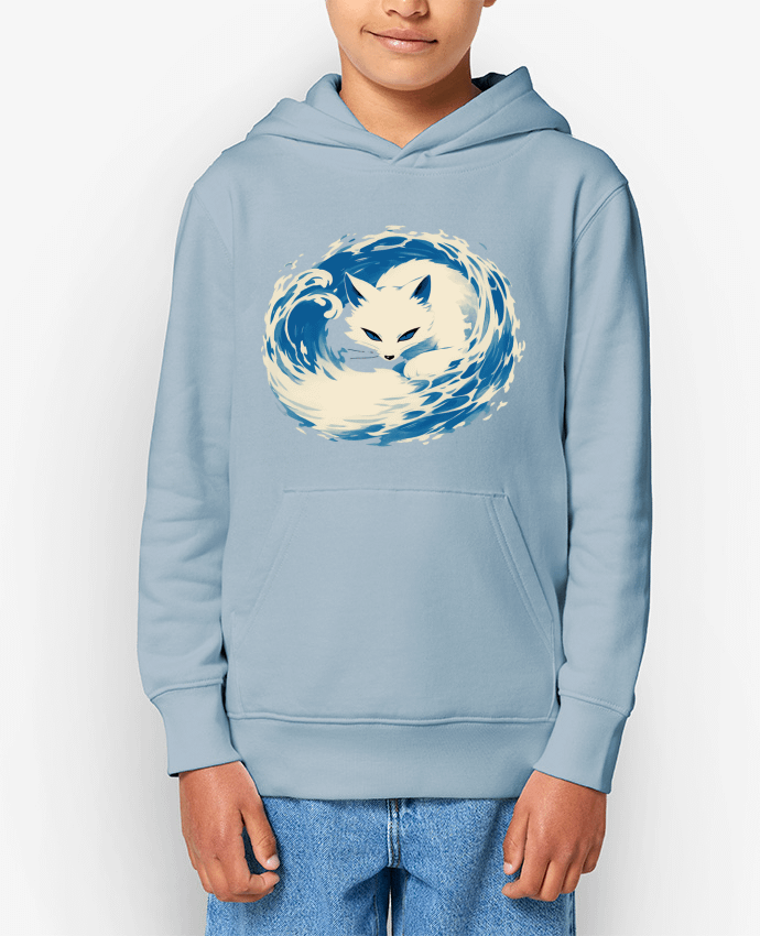 Sweat enfant Renard Blanc Par KronoArt