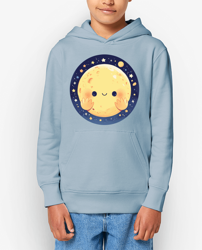 Sweat enfant La Lune qui sourit Par KronoArt