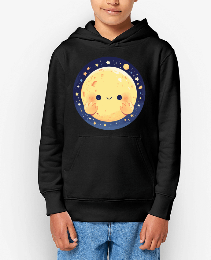 Sweat enfant La Lune qui sourit Par KronoArt