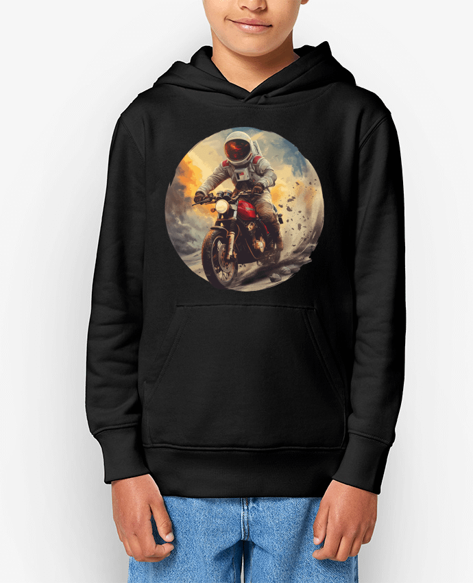 Sweat enfant Un astronaute sur une moto Par KronoArt