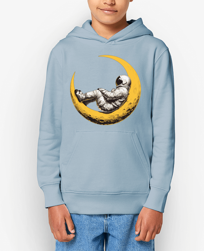 Sweat enfant Un astronaute sur un croissant de Lune Par KronoArt