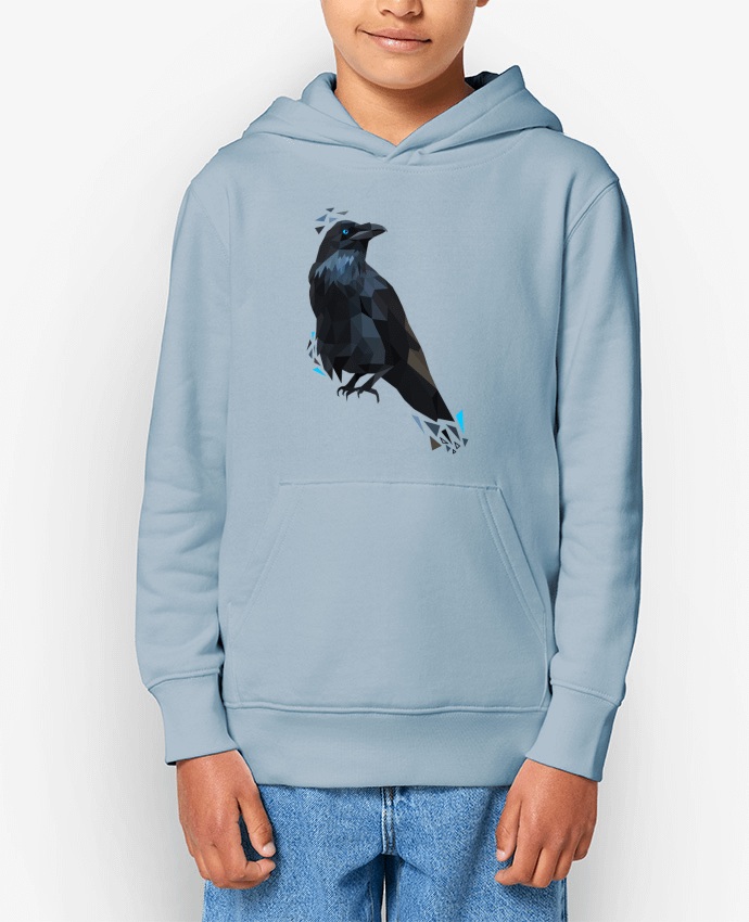 Sweat enfant Corbeau motif géométrique Par MozKat Studio