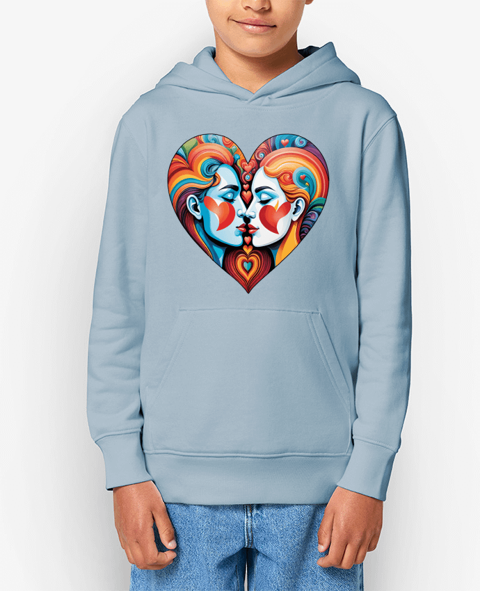 Sweat enfant MULTICOLOR HEART Par 33designerarte
