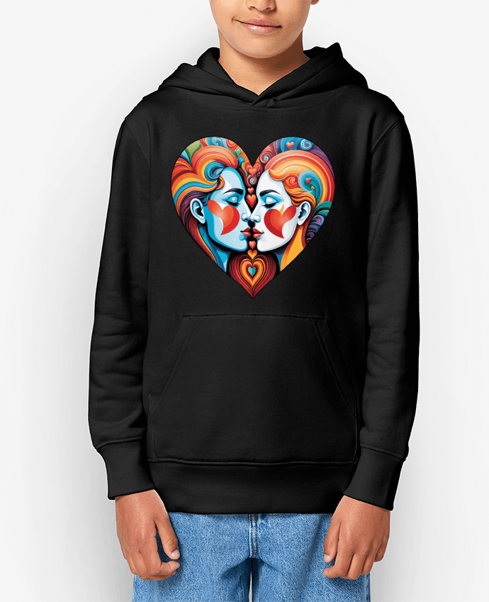 Sweat enfant MULTICOLOR HEART Par 33designerarte