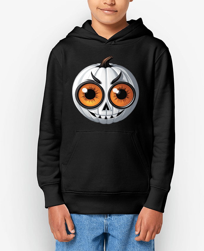 Sweat enfant WHITE PUMPKIN WITH EYES Par 33designerarte