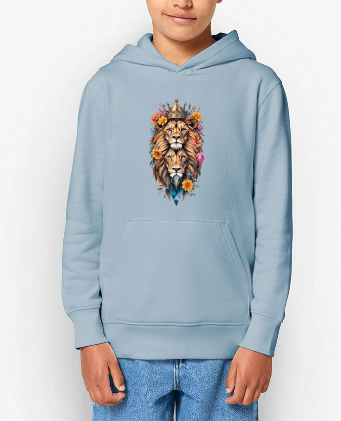 Sweat enfant Lions flowers Par /wait-design