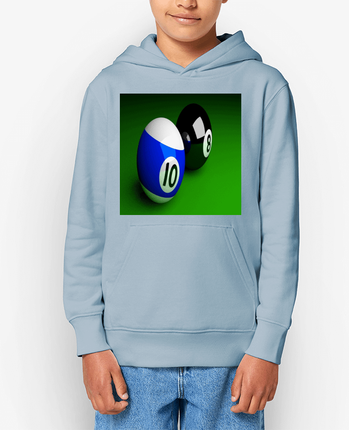 Sweat enfant Boules de Billard 3D Par White Tiger 60