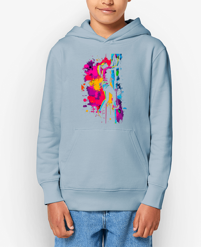 Sweat enfant Grimpeuse Color Splash Par K-art-S
