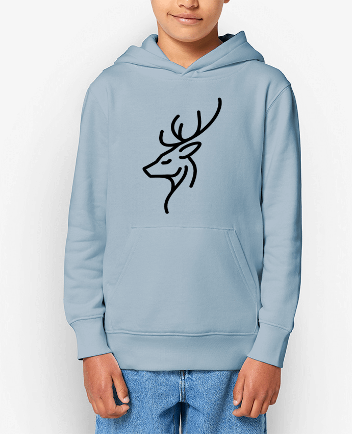 Sweat enfant Design Renne sublime, élégance minimaliste Par Bobraïs