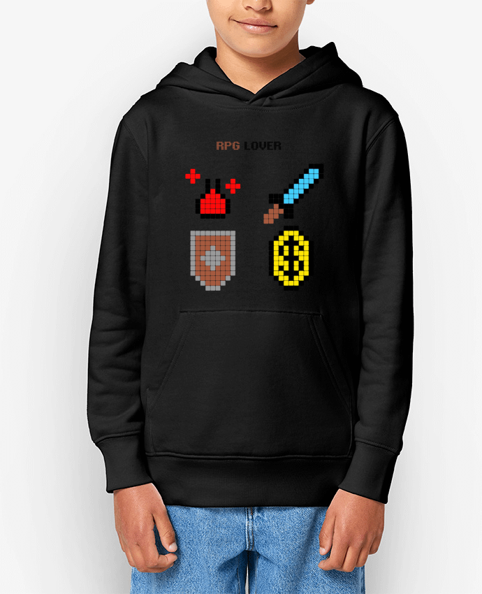 Sweat enfant Rigged Poker - Pixel Art - RPG Lover Par Rigged Poker Shop