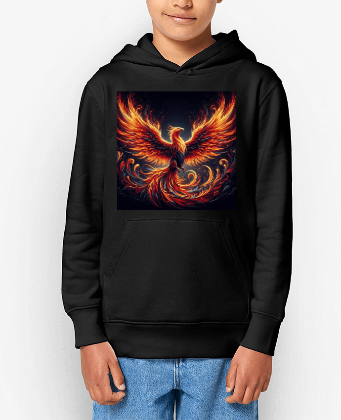 Sweat enfant Phénix ailes déployés Par Fantasymaniac