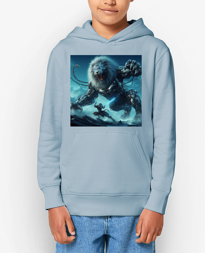 Sweat enfant Combat cyber lion Par Fantasymaniac