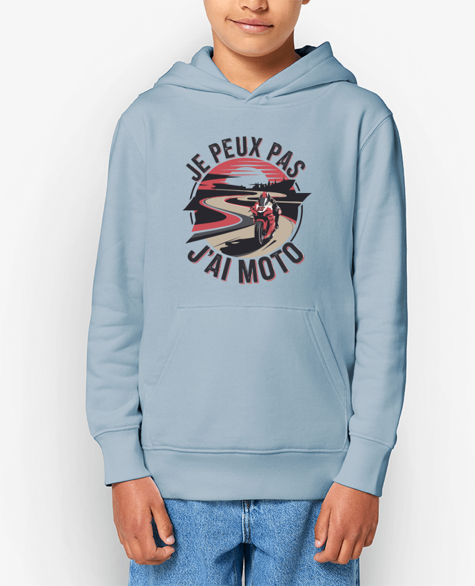 Sweat enfant je peux pas j'ai moto Par bwilfy