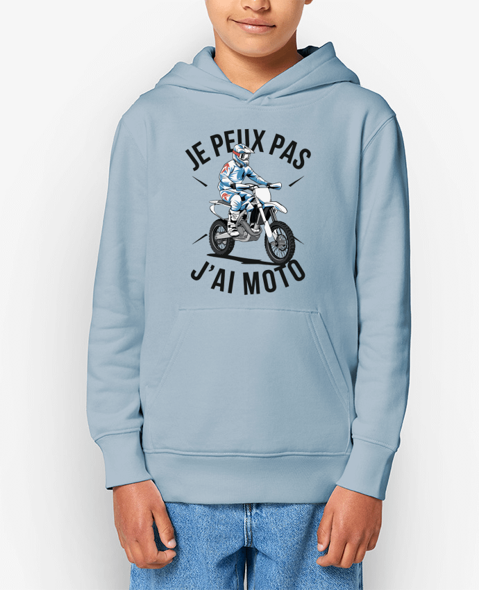 Sweat enfant je peux pas j'ai moto Par bwilfy