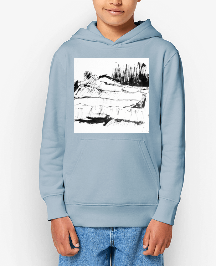 Sweat enfant Dessin à la plume en noir et blanc Par Simple Art
