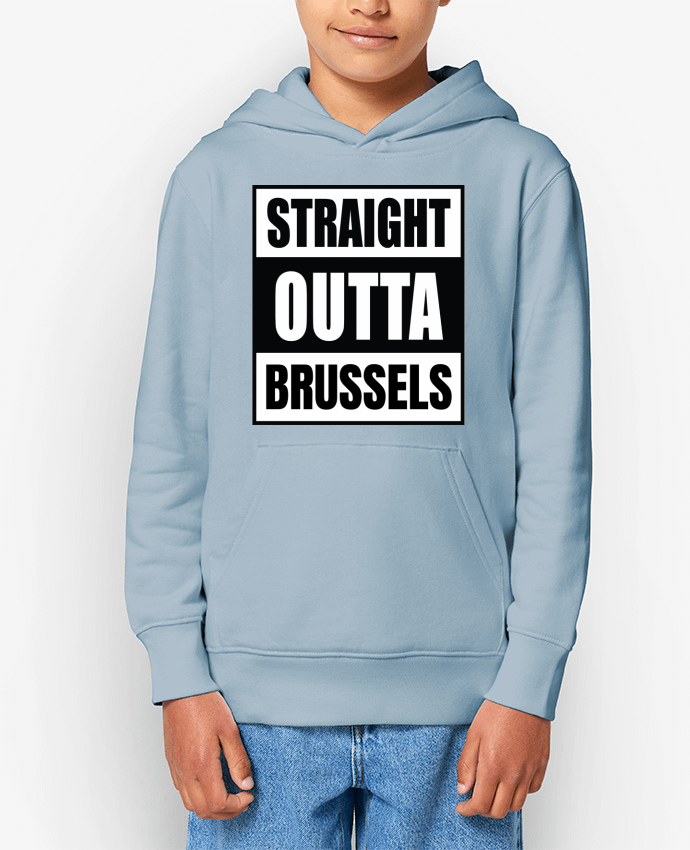 Sweat enfant Straight outta Brussels Par Cheerocki