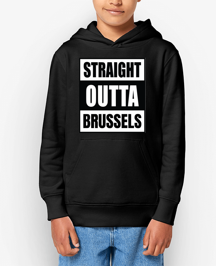 Sweat enfant Straight outta Brussels Par Cheerocki