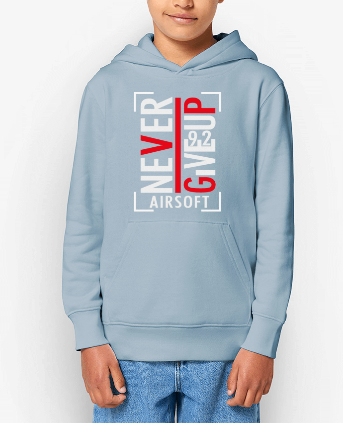 Sweat enfant Never Give Up Airsoft Par XproDZ