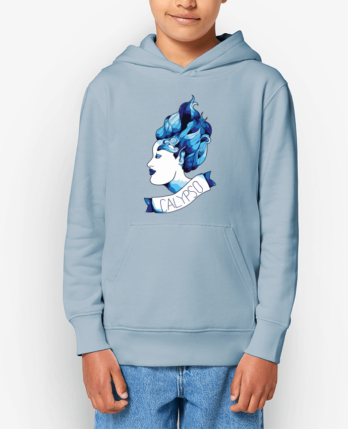 Sweat enfant calypso grise - tatoo old school - déésse des mers Par Mello.Ve
