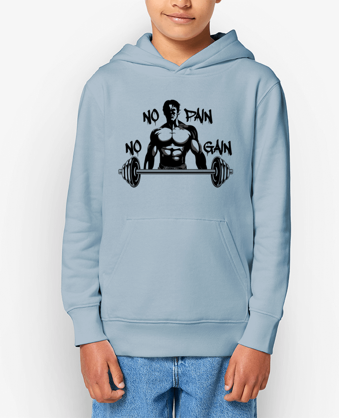 Sweat enfant GYM NO PAIN NO GAIN Par Nankurunaisa