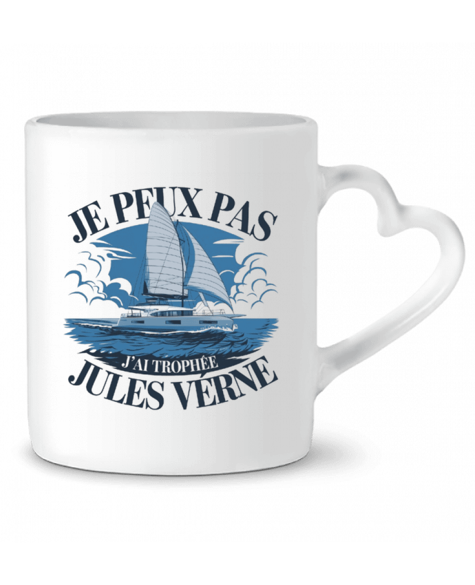 Mug coeur je peux pas j'ai trophée  Jules verne par bwilfy