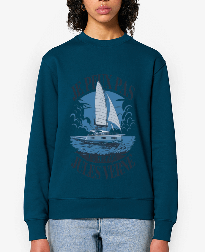 Sweat-shirt je peux pas j'ai trophée  Jules verne Par bwilfy