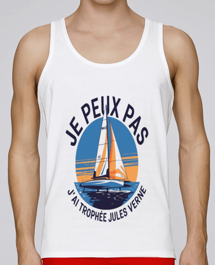 Débardeur homme je peux pas j'ai trophée Jules verne par bwilfy 100% coton bio