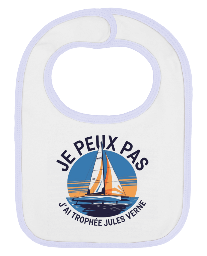 Bavoir bébé uni je peux pas j'ai trophée Jules verne par bwilfy