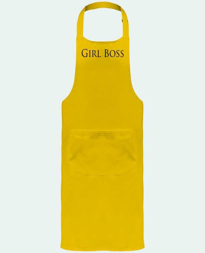 Garden or Sommelier Apron with Pocket Girl Boss by tunetoo