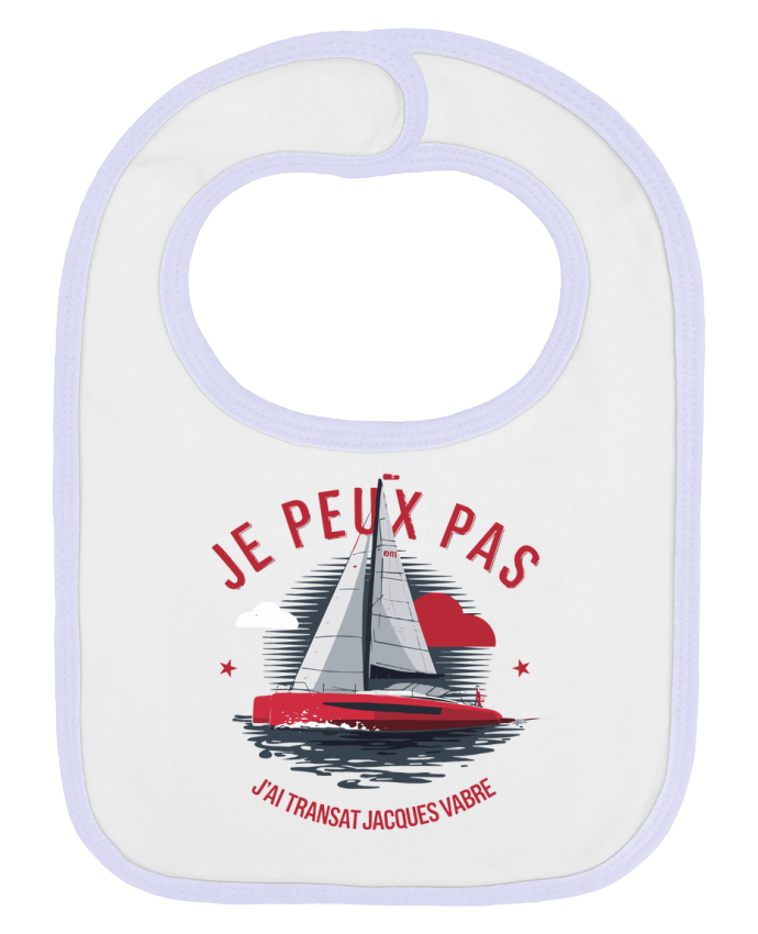 Bavoir bébé uni je peux pas j'ai transat Jacques Vabre par bwilfy