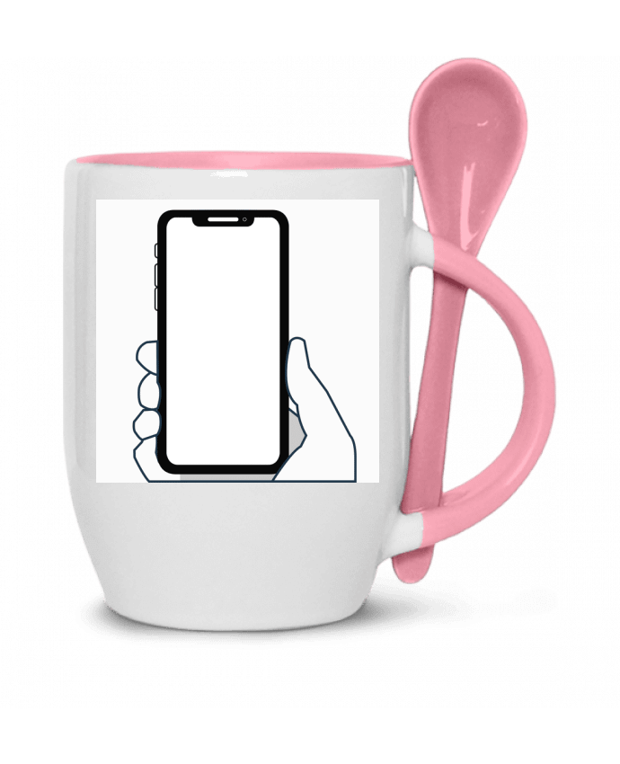  Tasse cuillère Téléphone en main par Elephant
