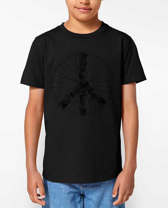 T-shirt Enfant Peace and Bike Lines Par Florent Bodart