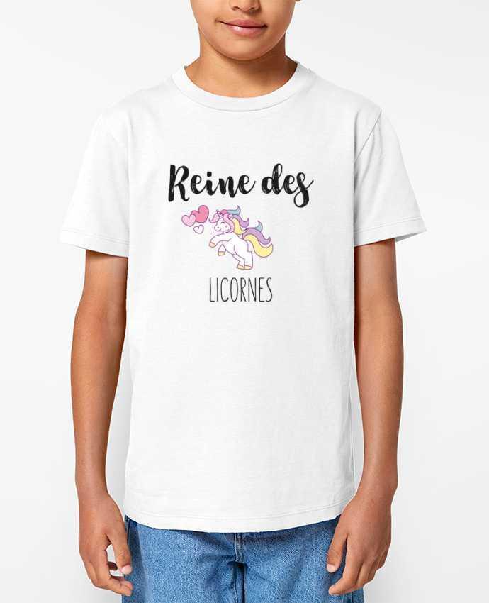 T-shirt Enfant Reine des licornes Par tunetoo