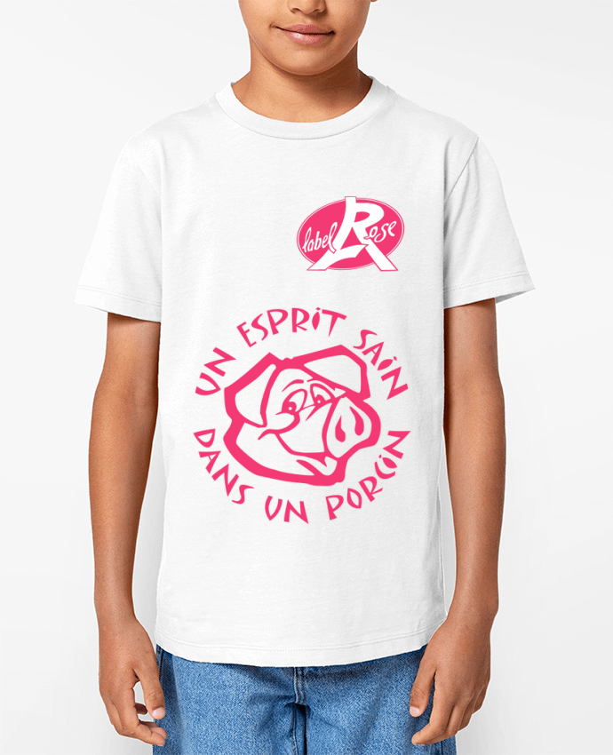 T-shirt Enfant un esprit sain dans un  porcin Par LabelRose