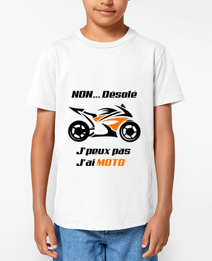 T-shirt Enfant J'peux pas j'ai moto Par MotorWave's