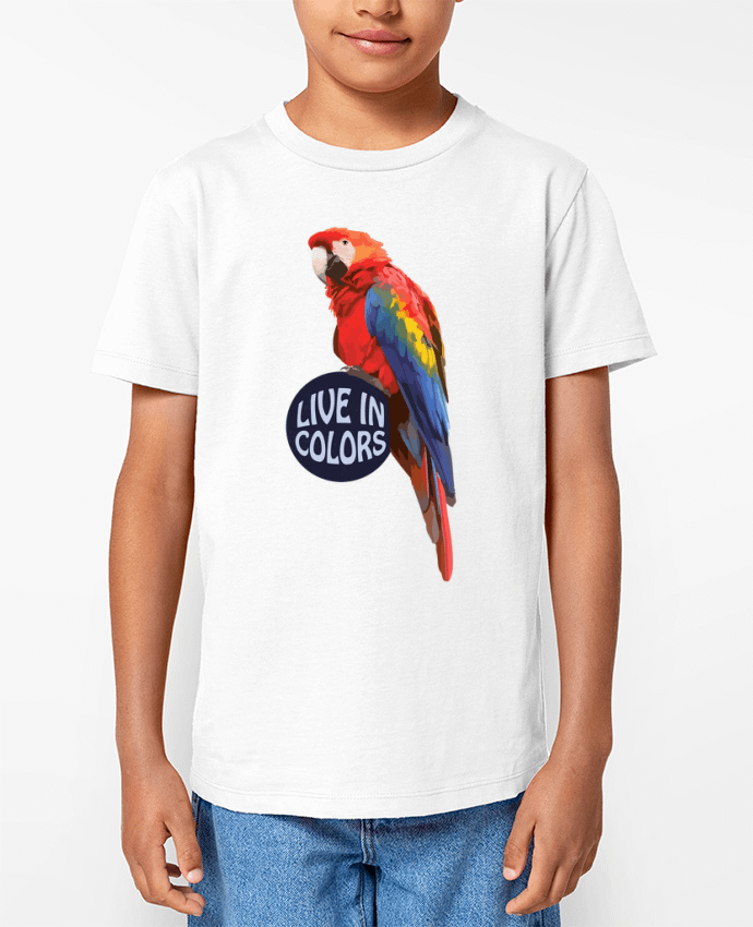 T-shirt Enfant Perroquet - Live in colors Par justsayin