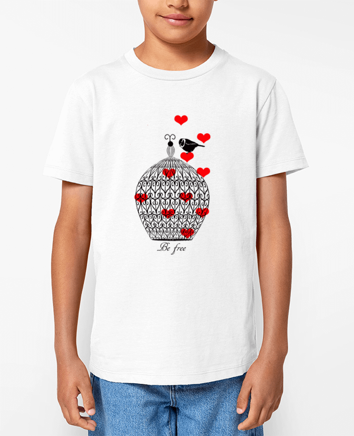 T-shirt Enfant Be free Par Les Caprices de Filles