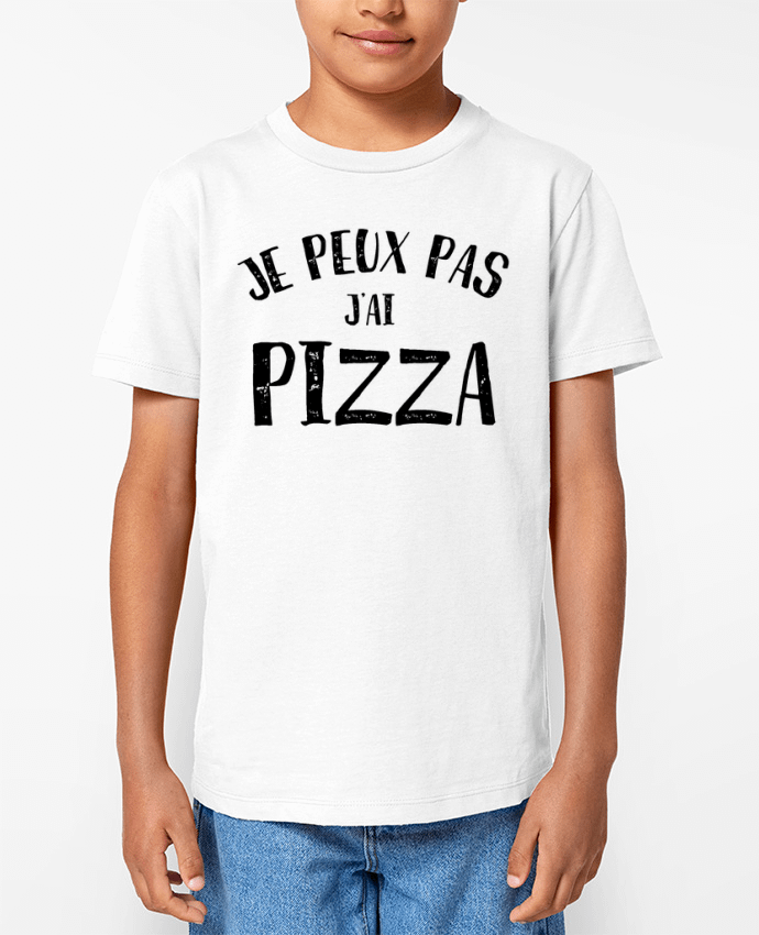 T-shirt Enfant Je peux pas j'ai Pizza Par L'Homme Sandwich