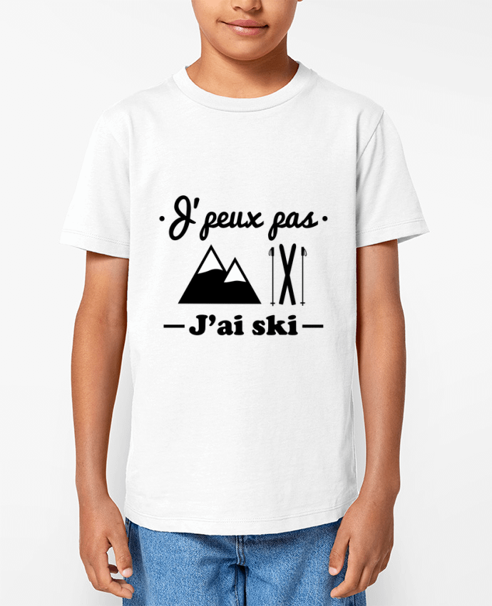T-shirt Enfant J'peux pas j'ai ski Par Benichan