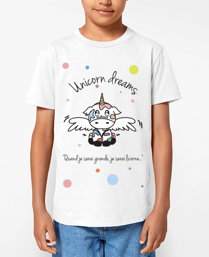 T-shirt Enfant Unicorn Dreams - Little cow Par 